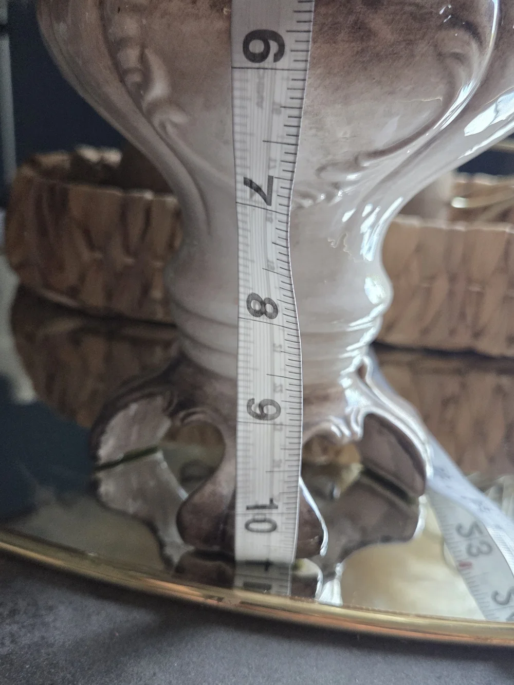 Vintage Italian Porcelain Capodimonte Floral Vase Urn No 203